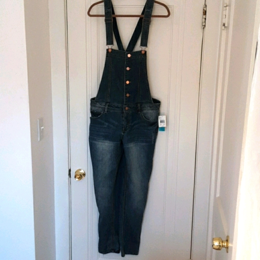 NWT Over The Top Blue Jean Overalls By Kelly Renee